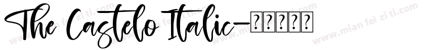 The Castelo Italic字体转换